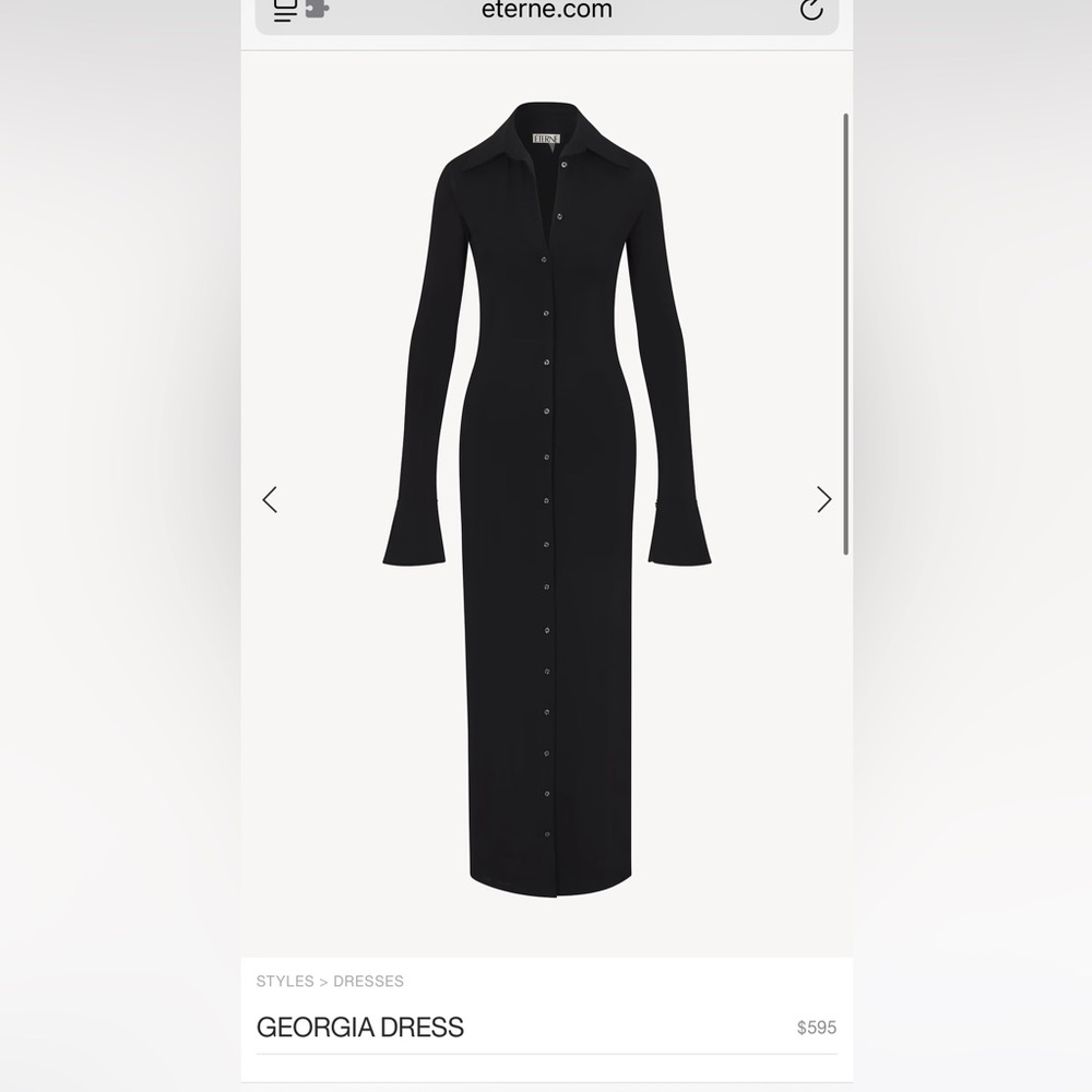 Eterne Black Long Sleeve Dress- new never worn w. Tags!